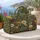Sage Green Wildflowers for Relaxed Weekend Getaways and Beachside Travel Escapes Quilted Weekend Bag - 5