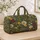 Sage Green Wildflowers for Relaxed Weekend Getaways and Beachside Travel Escapes Quilted Weekend Bag - 4