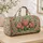 Pink Tulip Garden Blooms for Coastal Getaways and Relaxed Spring Travel for Her Quilted Weekend Bag - 4