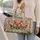 Pink Tulip Garden Blooms for Coastal Getaways and Relaxed Spring Travel for Her Quilted Weekend Bag - 2