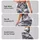 Gray White Camouflage Motif for Yoga, Pilates, Travel and Everyday Athleisure Style Leggings - 2