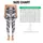 Gray White Camouflage Motif for Yoga, Pilates, Travel and Everyday Athleisure Style Leggings - 3