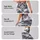 Gray White Camouflage Motif for Yoga, Pilates, Travel and Everyday Athleisure Style Leggings - 2