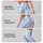 Powder Blue And Ivory Vertical Stripes For Yoga Pilates And Everyday Wear Leggings - 8