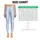 Powder Blue And Ivory Vertical Stripes For Yoga Pilates And Everyday Wear Leggings - 3