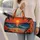 Tropical Sunset, Palm Trees And Ocean Waves For Beach Getaways And Summer Coastal Travel Quilted Weekend Bag - 2