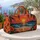 Tropical Sunset, Palm Trees And Ocean Waves For Beach Getaways And Summer Coastal Travel Quilted Weekend Bag - 5