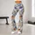 Blue Wildflowers and Botanical Blooms for Yoga, Pilates and Everyday Active Outings Leggings - 11