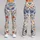 Blue Wildflowers and Botanical Blooms for Yoga, Pilates and Everyday Active Outings Leggings - 9