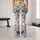 Blue Wildflowers and Botanical Blooms for Yoga, Pilates and Everyday Active Outings Leggings - 10