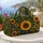 Bohemian Sunflowers and Green Leaves for Camping, Beach Days, and Weekend Getaways Quilted Weekend Bag - 5