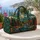 Autumn Evergreen Forest Landscape for Beach Travel, Camping, and Weekend Getaways Quilted Weekend Bag - 5