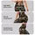 Cream Spotted Wild Cats on Charcoal for Yoga, Running and Everyday Activewear Style Leggings - 8