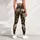 Cream Spotted Wild Cats on Charcoal for Yoga, Running and Everyday Activewear Style Leggings - 5