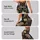 Cream Spotted Wild Cats on Charcoal for Yoga, Running and Everyday Activewear Style Leggings - 2