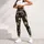 Cream Spotted Wild Cats on Charcoal for Yoga, Running and Everyday Activewear Style Leggings - 6