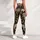 Cream Spotted Wild Cats on Charcoal for Yoga, Running and Everyday Activewear Style Leggings - 5