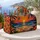 Tropical Sunset Palm Trees and Ocean Waves for Beach Getaways and Summer Travel Lovers Quilted Weekend Bag - 5