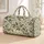 Elegant Sage Botanical Leaves for Coastal Getaways, Relaxed Weekend Escapes and Holidays Quilted Weekend Bag - 1