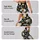 White Daisy Blooms on Charcoal for Yoga, Running and Everyday Activewear Style Leggings - 8