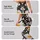 White Daisy Blooms on Charcoal for Yoga, Running and Everyday Activewear Style Leggings - 2