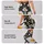 White Daisy Blooms on Charcoal for Yoga, Running and Everyday Activewear Style Leggings - 2