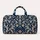Navy Ivory Baroque Swirls for Weekend Getaways and Everyday Travel for Her or Him Quilted Weekend Bag - 6
