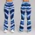 Indigo White Ikat Waves for Yoga, Pilates, Travel and Everyday Activewear Leggings - 9