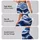 Indigo White Ikat Waves for Yoga, Pilates, Travel and Everyday Activewear Leggings - 2