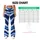 Indigo White Ikat Waves for Yoga, Pilates, Travel and Everyday Activewear Leggings - 7