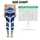 Indigo White Ikat Waves for Yoga, Pilates, Travel and Everyday Activewear Leggings - 3