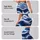 Indigo White Ikat Waves for Yoga, Pilates, Travel and Everyday Activewear Leggings - 2