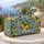 Sunny Lemon Citrus And Blue Baroque Flourishes For Relaxed Coastal Holiday Escapes Quilted Weekend Bag - 5