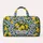 Sunny Lemon Citrus And Blue Baroque Flourishes For Relaxed Coastal Holiday Escapes Quilted Weekend Bag - 6