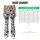 Monochrome Concentric Polka Dots for Yoga, Pilates and Everyday City Style for Women Leggings - 7