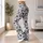 Monochrome Concentric Polka Dots for Yoga, Pilates and Everyday City Style for Women Leggings - 11
