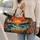 Retro Palm Sunset and Ocean Waves for Beach Getaways and Tropical Travel Quilted Weekend Bag - 2