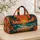 Retro Palm Sunset and Ocean Waves for Beach Getaways and Tropical Travel Quilted Weekend Bag - 4