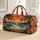 Retro Palm Sunset and Ocean Waves for Beach Getaways and Tropical Travel Quilted Weekend Bag - 1