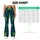 Teal and Emerald Peacock Feather Motifs for Yoga, Pilates and Everyday Wellness Style Leggings - 7