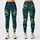 Teal and Emerald Peacock Feather Motifs for Yoga, Pilates and Everyday Wellness Style Leggings - 1