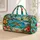 Tropical Sea Turtle And Palm Beach Scene For Sunny Coastal Getaways Quilted Weekend Bag - 1