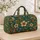Bohemian Teal Swirls for Sunny Beach Days and Relaxed Weekend Getaways Quilted Weekend Bag - 4