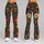 Vintage Teal And Rust Garden Florals For Yoga, Fitness, And Everyday Movement Leggings - 9