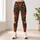 Vintage Teal And Rust Garden Florals For Yoga, Fitness, And Everyday Movement Leggings - 6