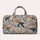 Vintage Blue Sun Hats and Botanicals for Bohemian Beach Getaways and Coastal Escapes Quilted Weekend Bag - 6