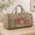 Watercolor Wildflower Blooms for Beach Getaways and Relaxed Coastal Weekend Escapes Quilted Weekend Bag - 4