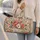 Watercolor Wildflower Blooms for Beach Getaways and Relaxed Coastal Weekend Escapes Quilted Weekend Bag - 2
