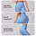 Sky Blue White Diamond Checks for Yoga Pilates and Everyday Activewear Leggings - 8