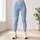 Sky Blue White Diamond Checks for Yoga Pilates and Everyday Activewear Leggings - 4